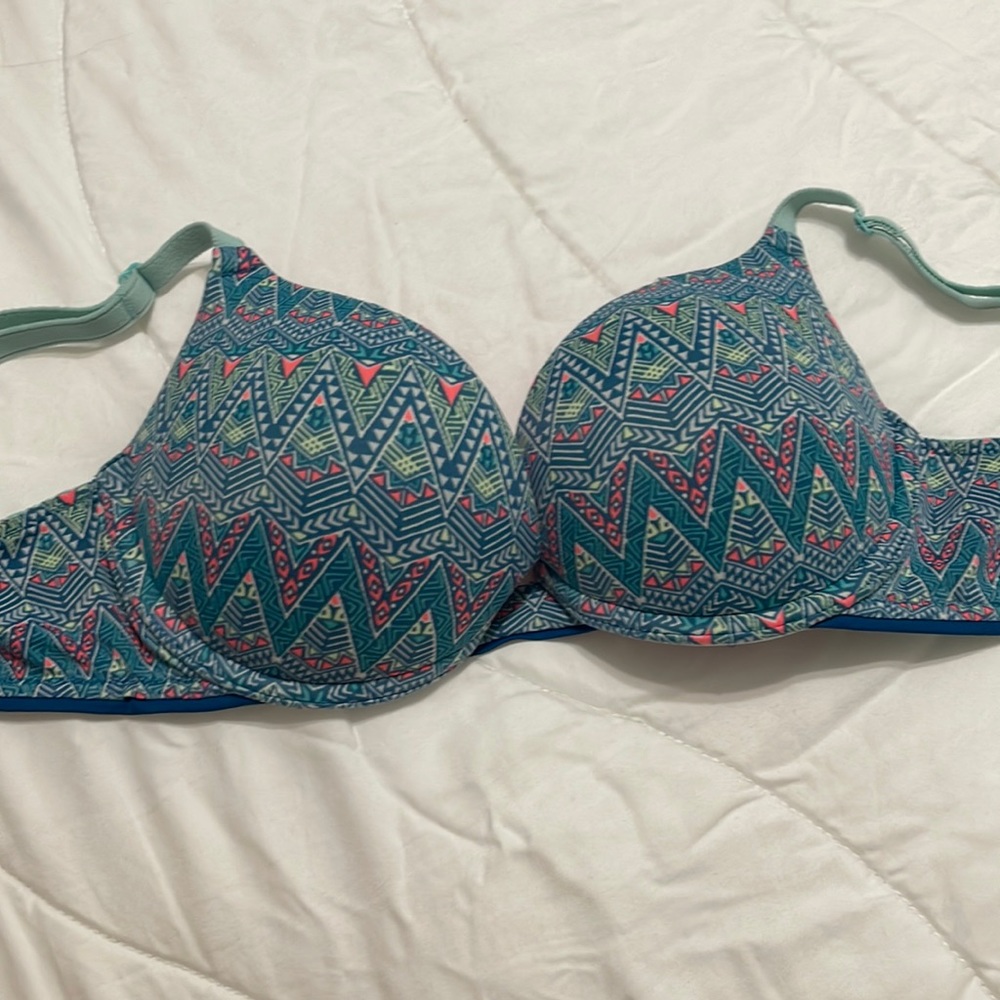 Aztec design 34B pink push up bra